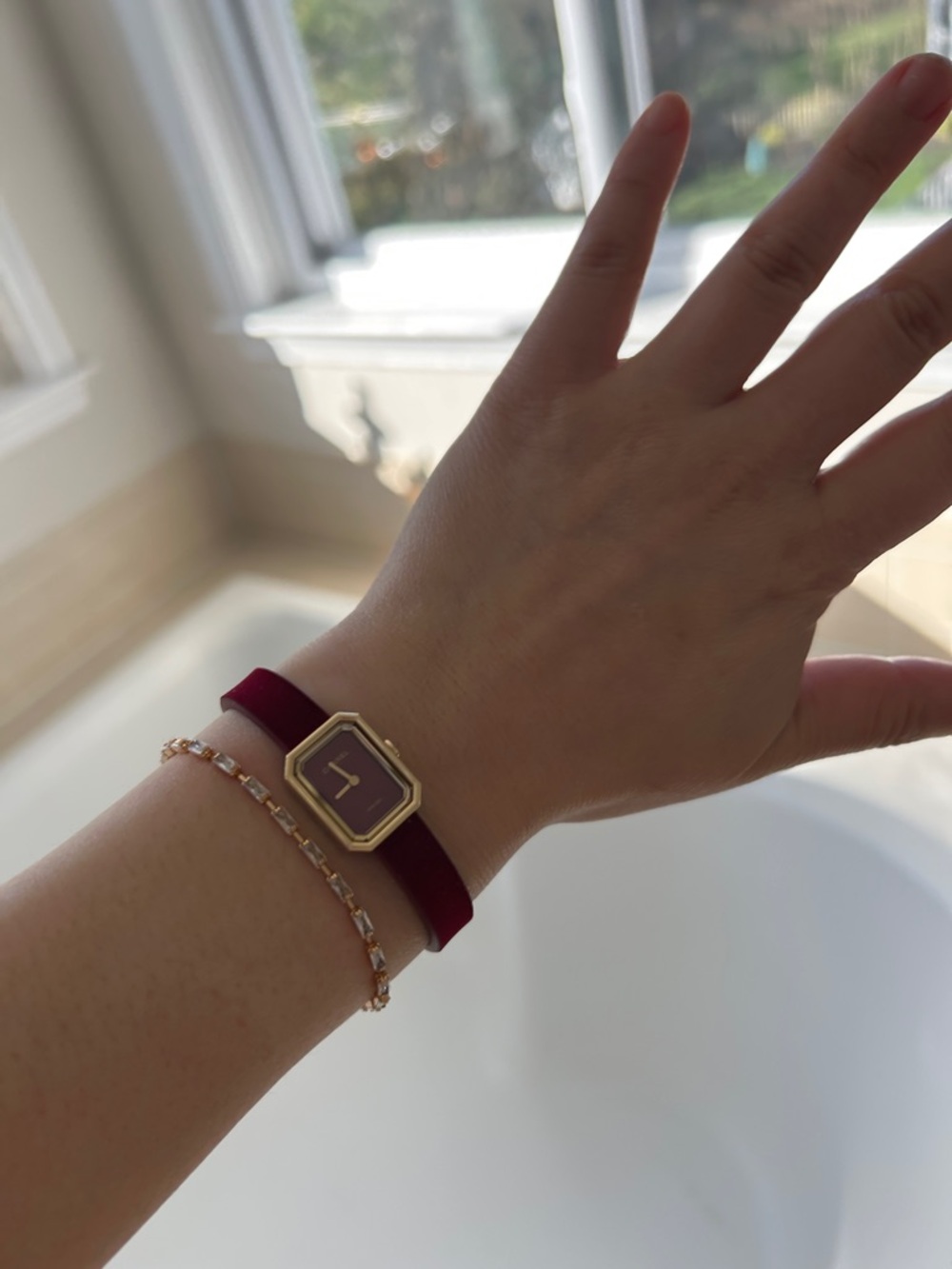 Yellow gold 18K plated cz bracelet